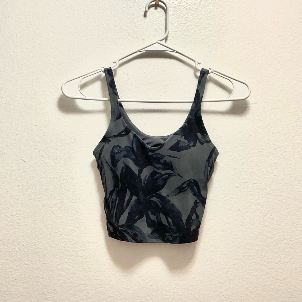 Lululemon align Tank. Botanical bloom anchor. Multi color black and gray. Size 0